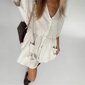 NWT Princess Polly The Sandy Mini Dress 100% Cotton